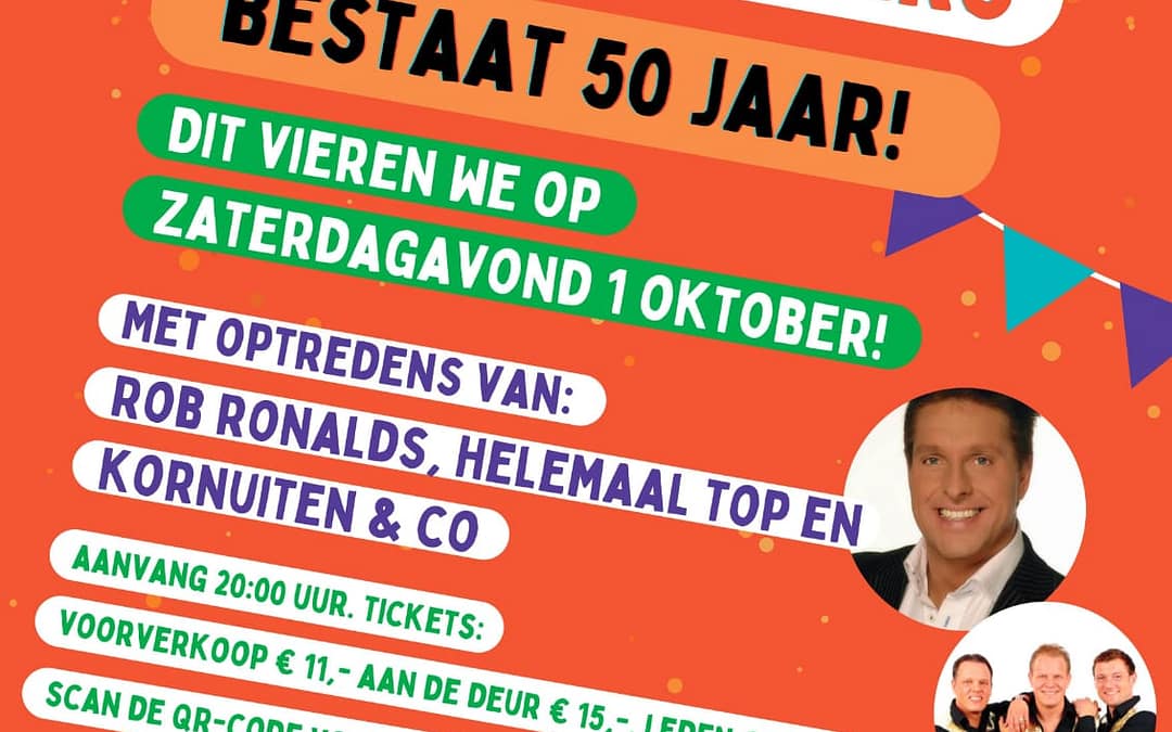 Feestweekend 50 jarig bestaan!